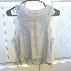 Lululemon White Ventilated Tank Top